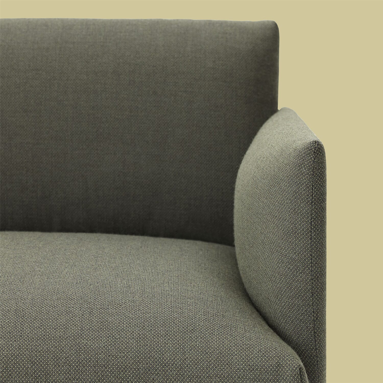 Outline Sofa 2 seter Stoff/Svart base - Bilde 2