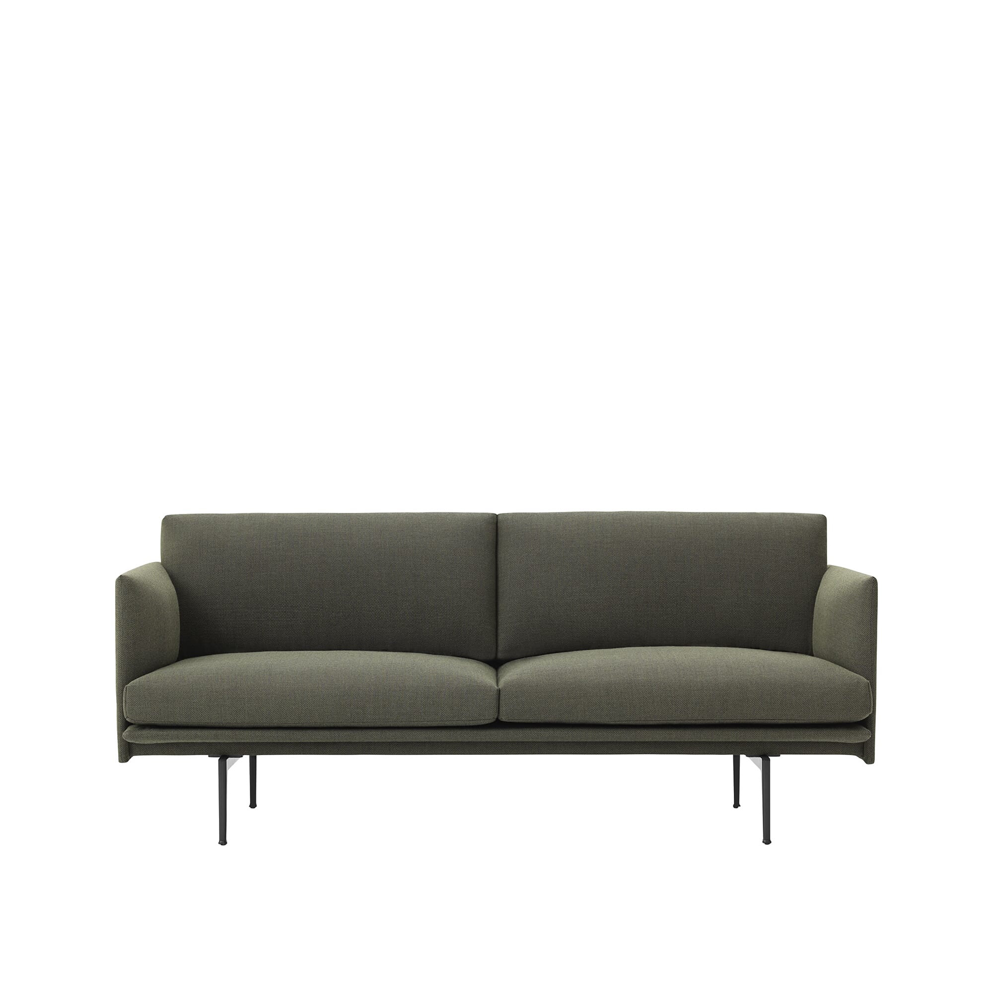 Outline Sofa 2 seter Stoff/Svart base - Hovedbilde