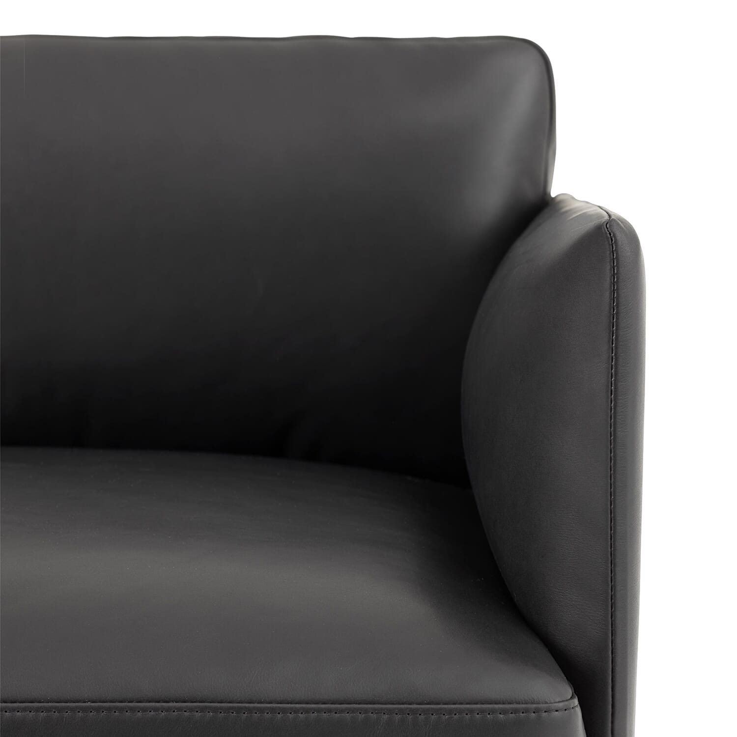 Outline Sofa 2 seter Skinn/Svart base - Bilde 7