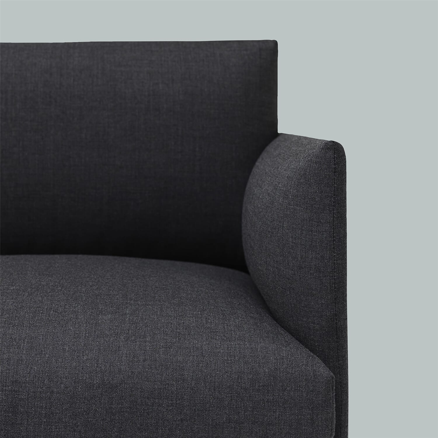 Outline Sofa 3 seter Stoff/Svart base - Bilde 2