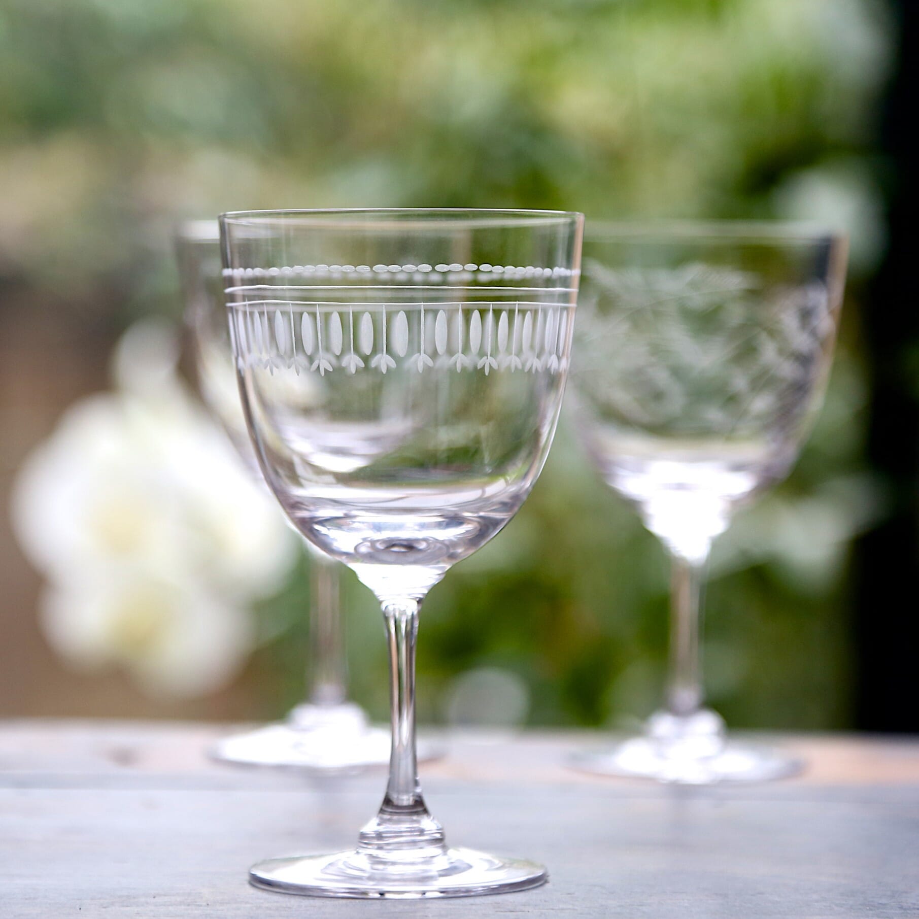 2 stk | Ovals Vinglass - Hovedbilde