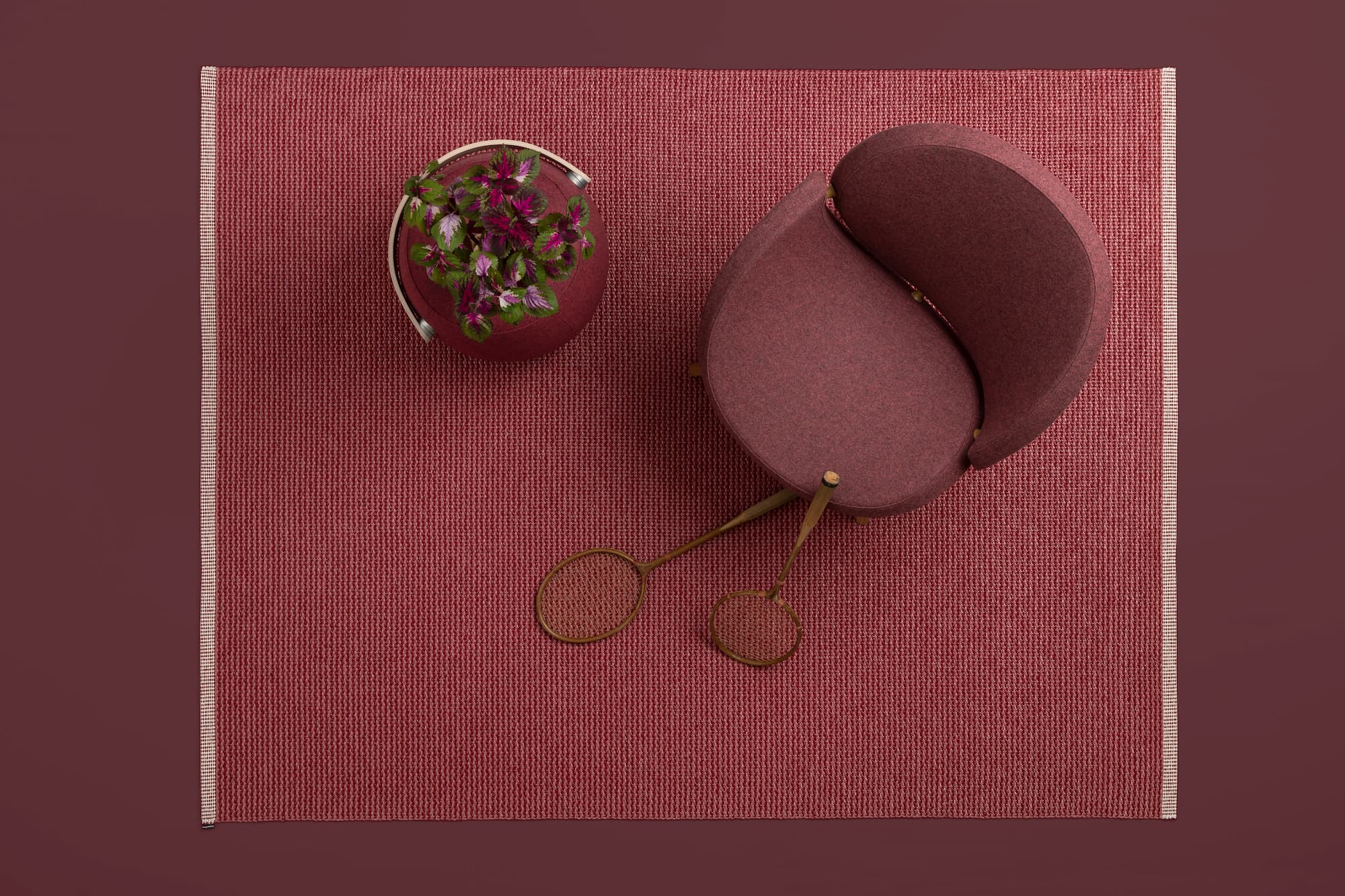 Mono Blush/Dark Red