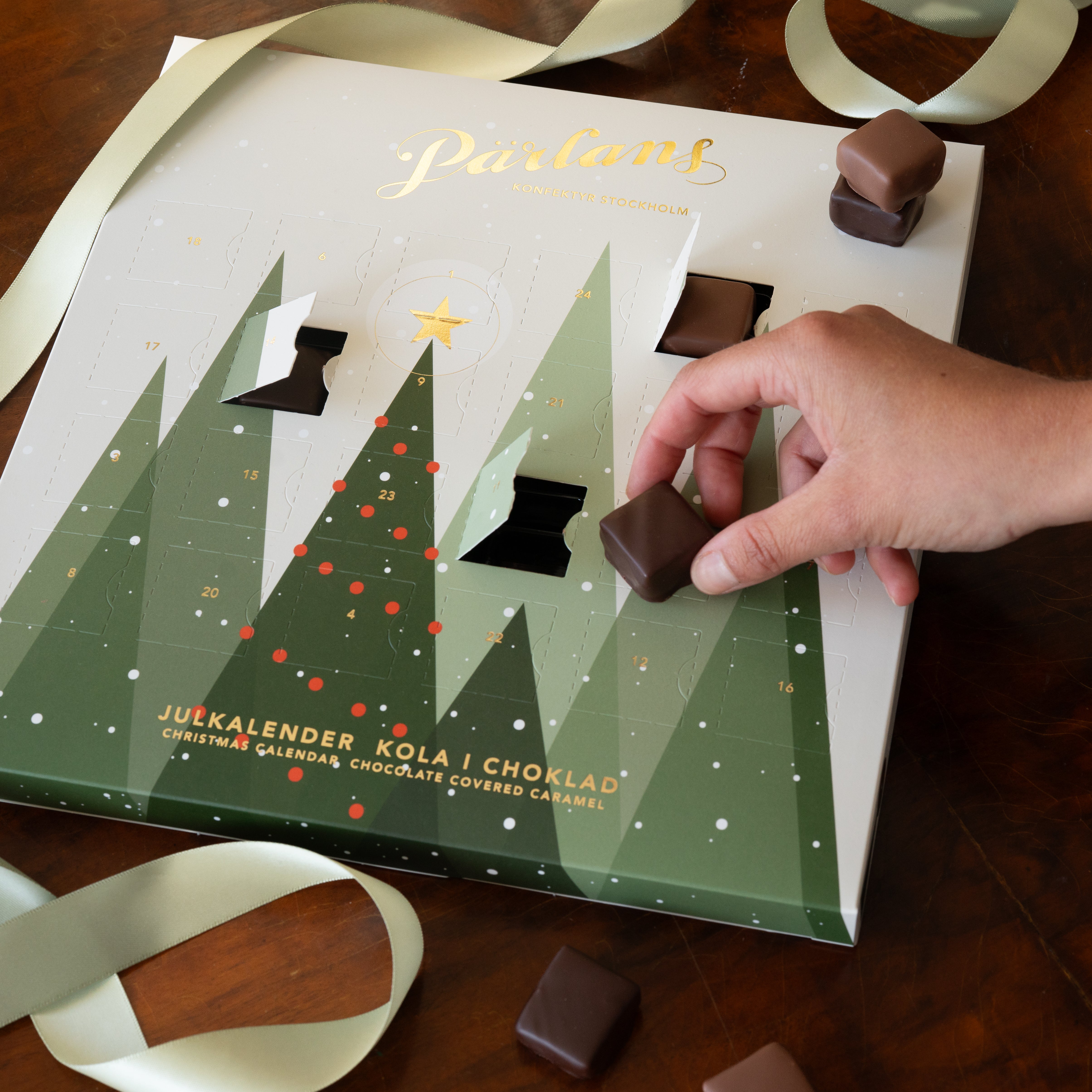 Pärlans julekalender – håndlagde karameller i sjokolade