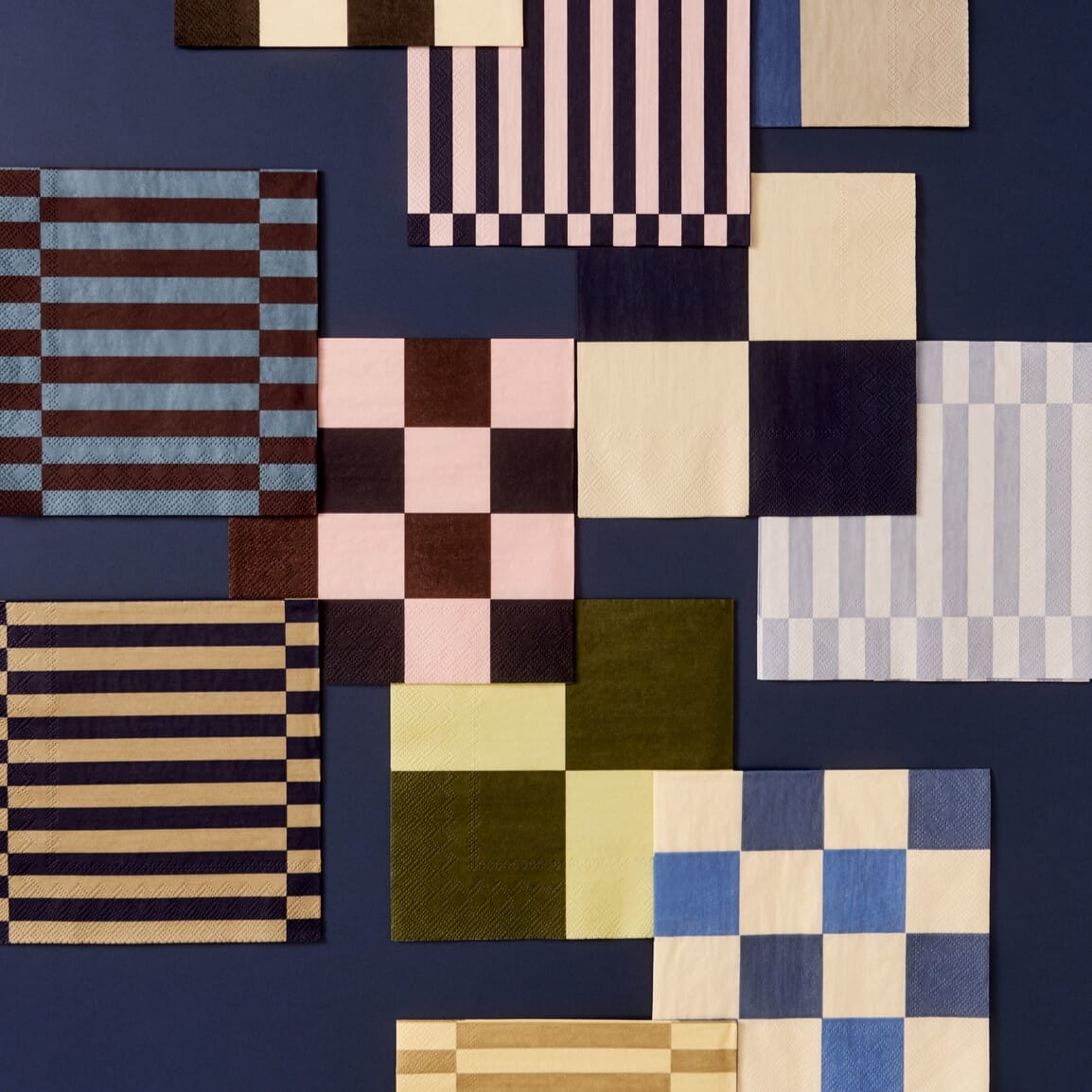 Pattern Servietter Anthracite, Bordeaux, Pillar Stripe - Bilde 2