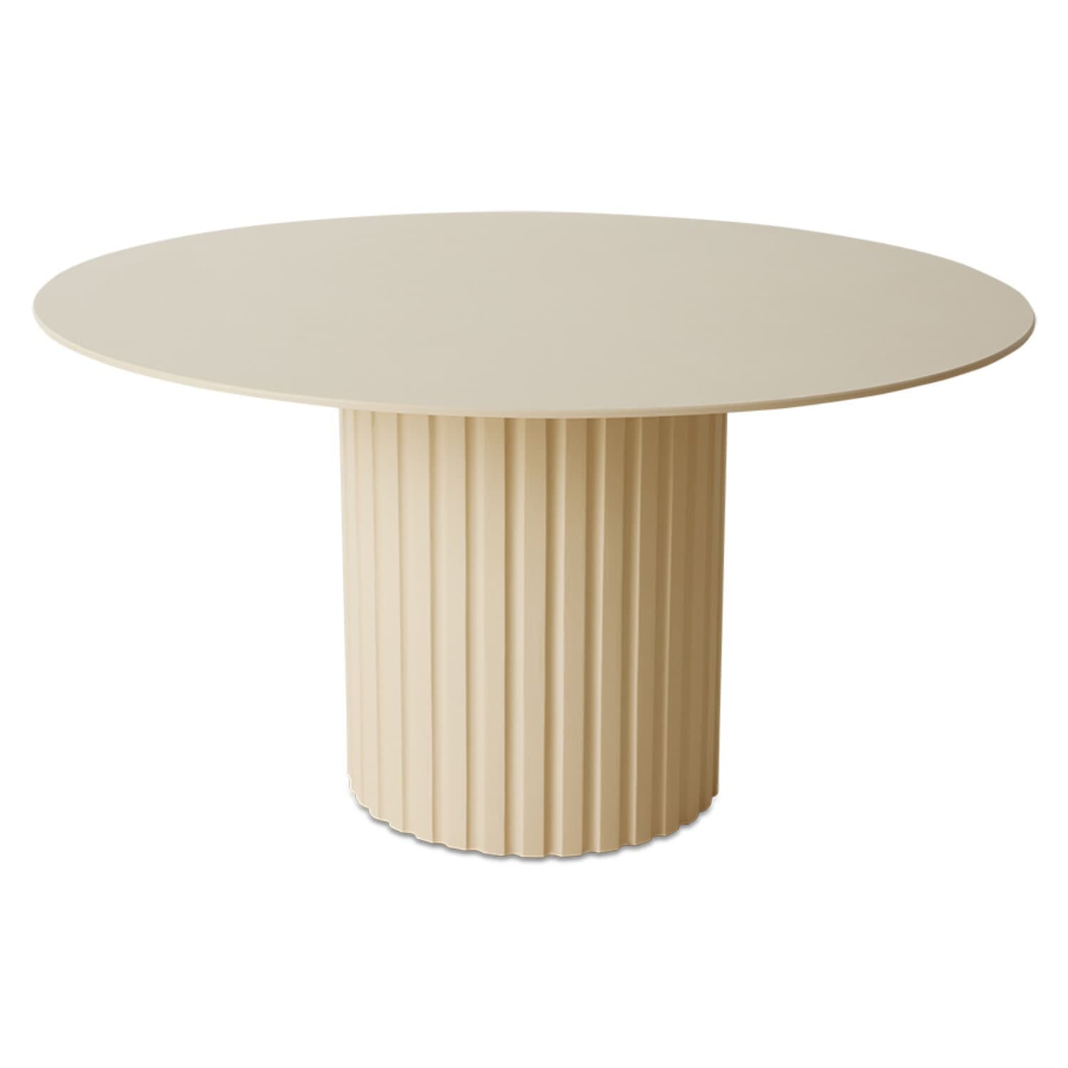 Pillar dining table round cream - Bilde 4