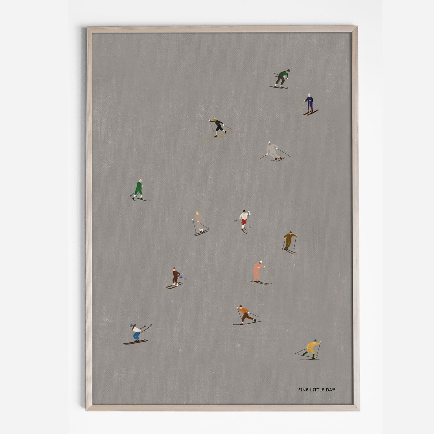 Poster Skiers 50x70 cm - Bilde 2