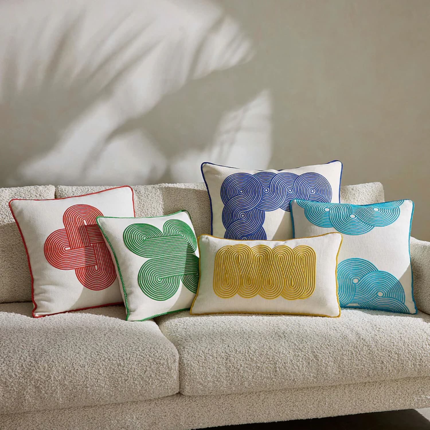 Pompiduo Path Pillow - Yellow