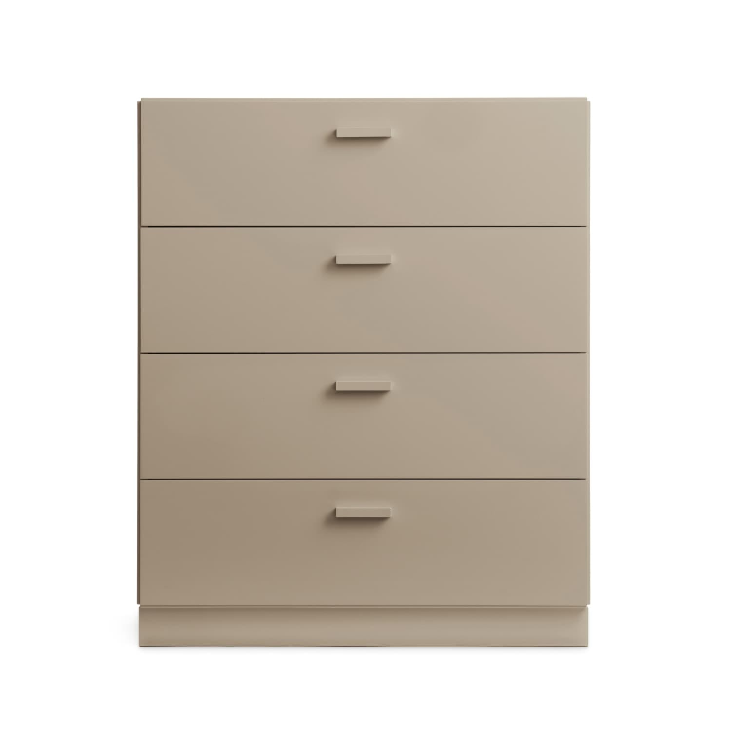 Relief Kommode Bred m/sokkel Beige