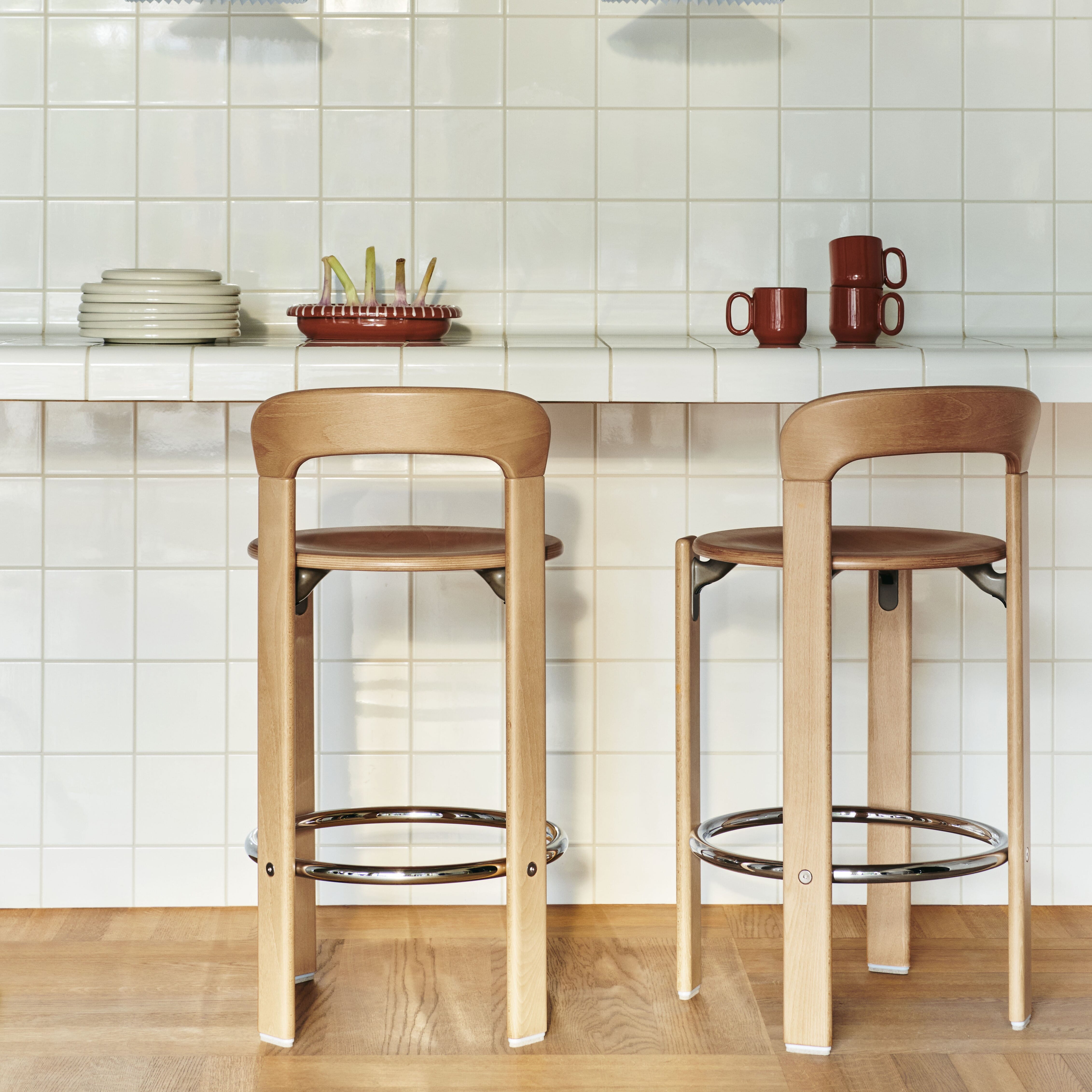 Rey Barstol H:65 Lakkert Bøk - Bilde 2