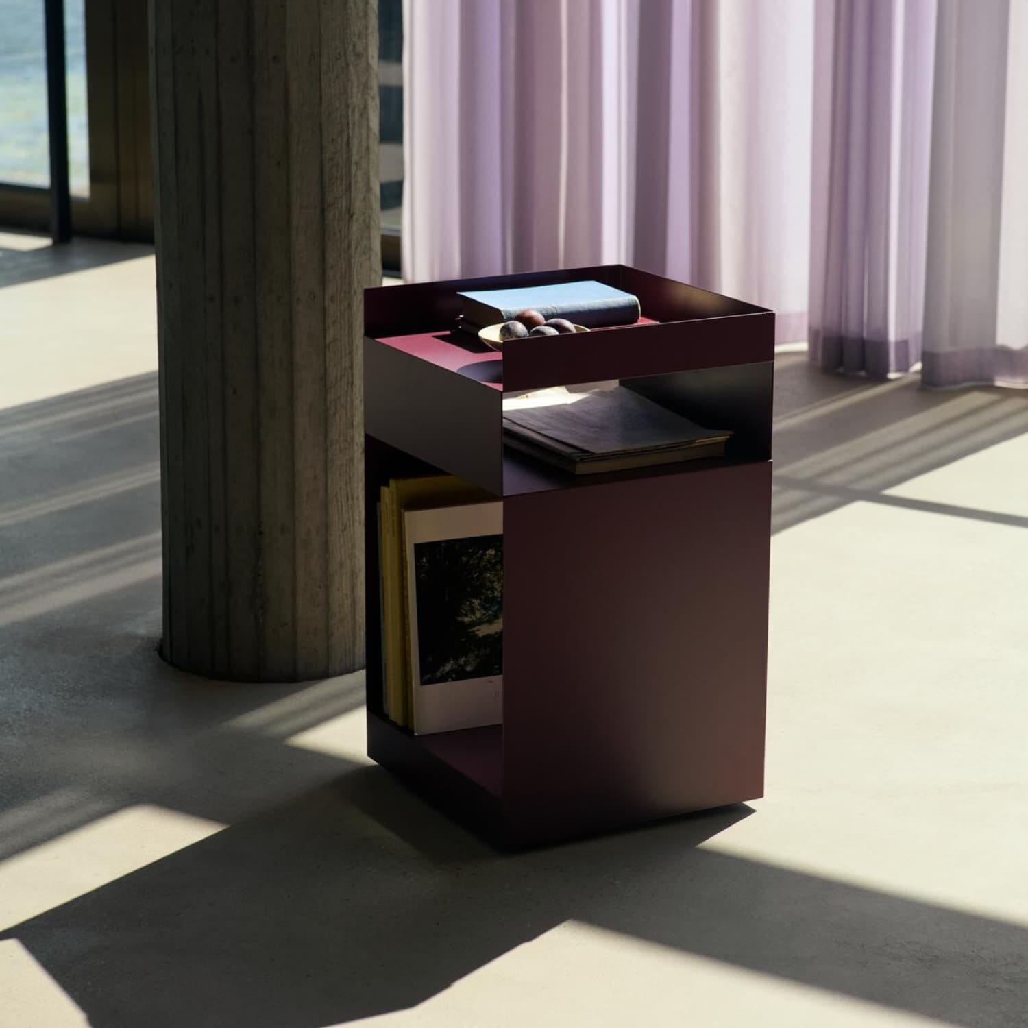 Rotate Sidebord med Oppbevaring SC73 Dark Plum
