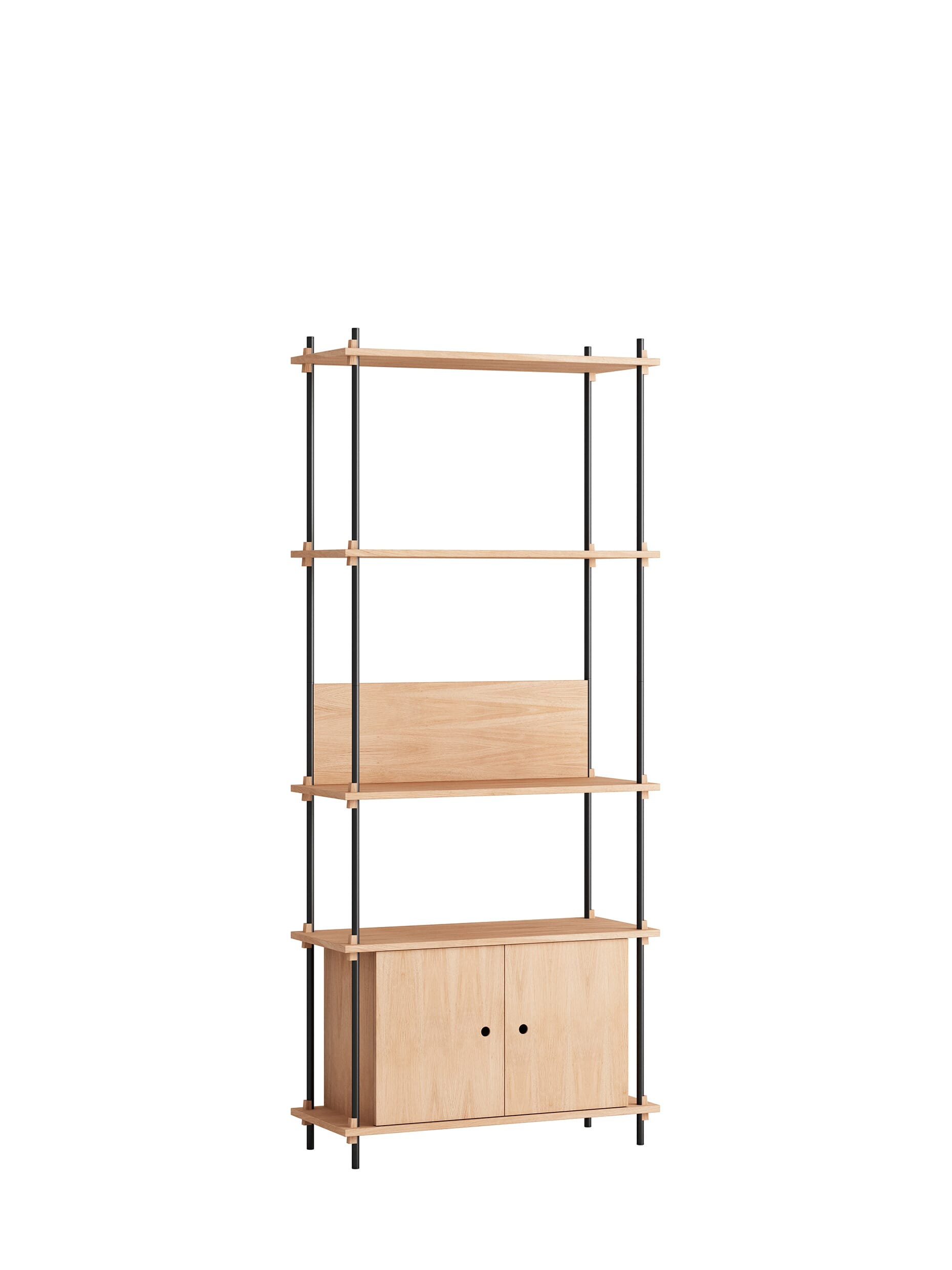 Moebe hylle med skap 200x86