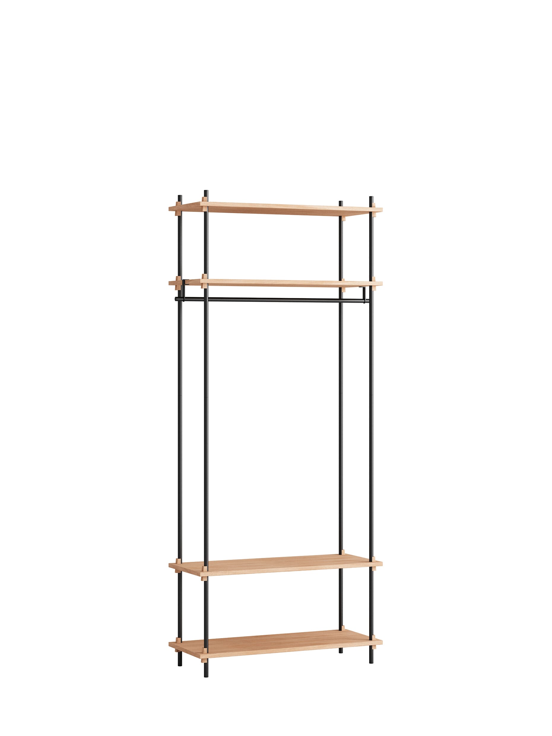 Moebe hylle med garderobe 200x86