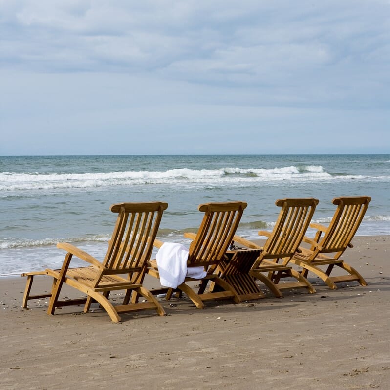 Steamer Deck Chair Teak - Bilde 4