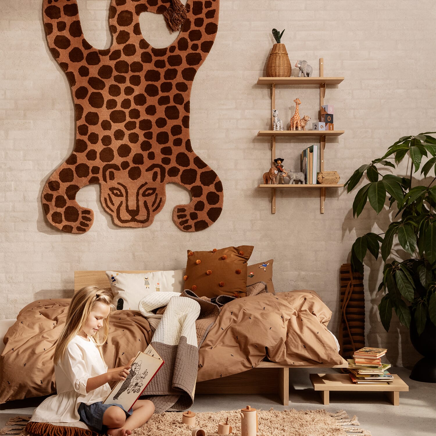 Hylle Sector Triple/Narrow Eik/Messing - Bilde 3