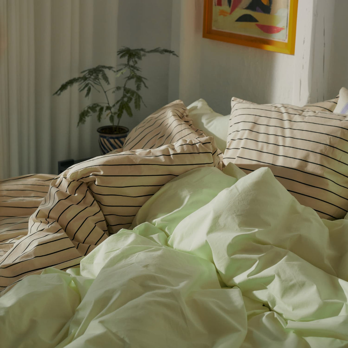 Sengesett Percale Lemon Sorbet