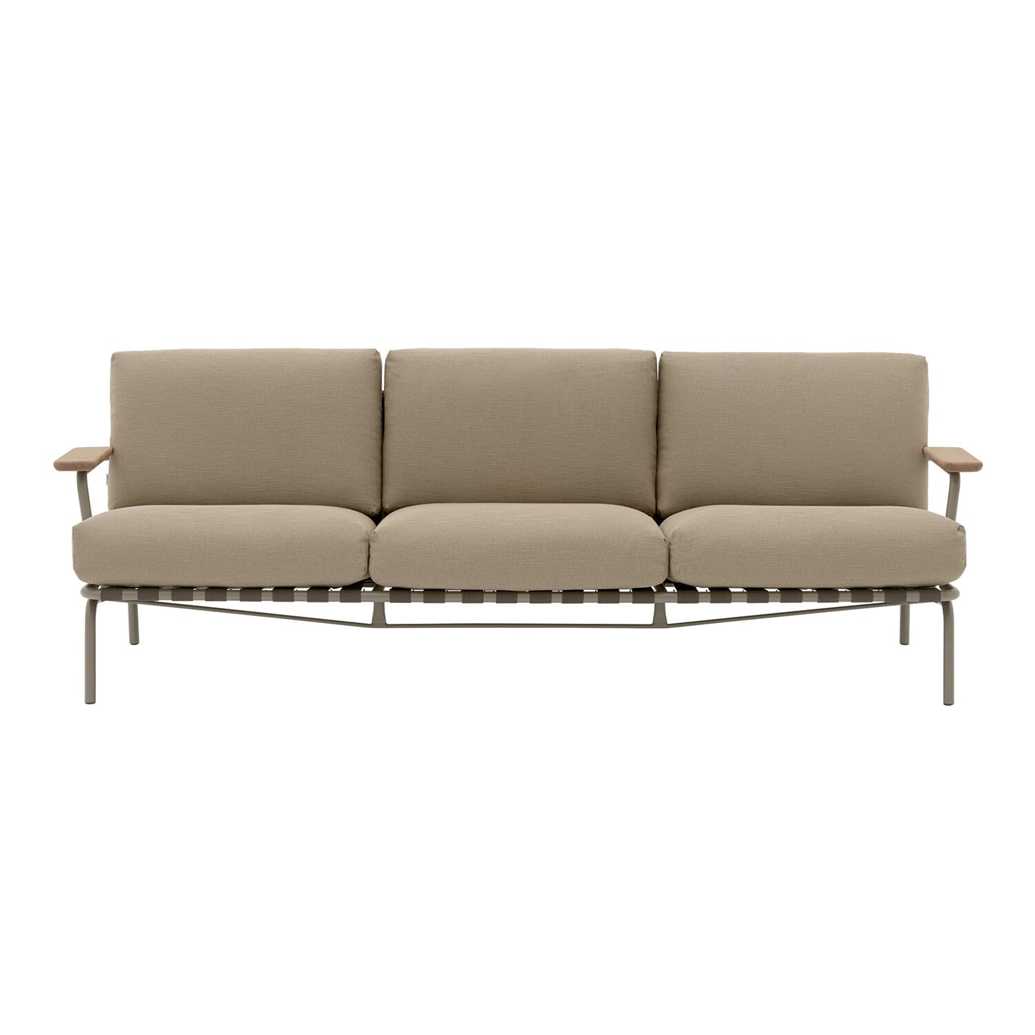 Settle Sofa / 3-Seater - Ribbed Weave 5/Taupe - Hovedbilde
