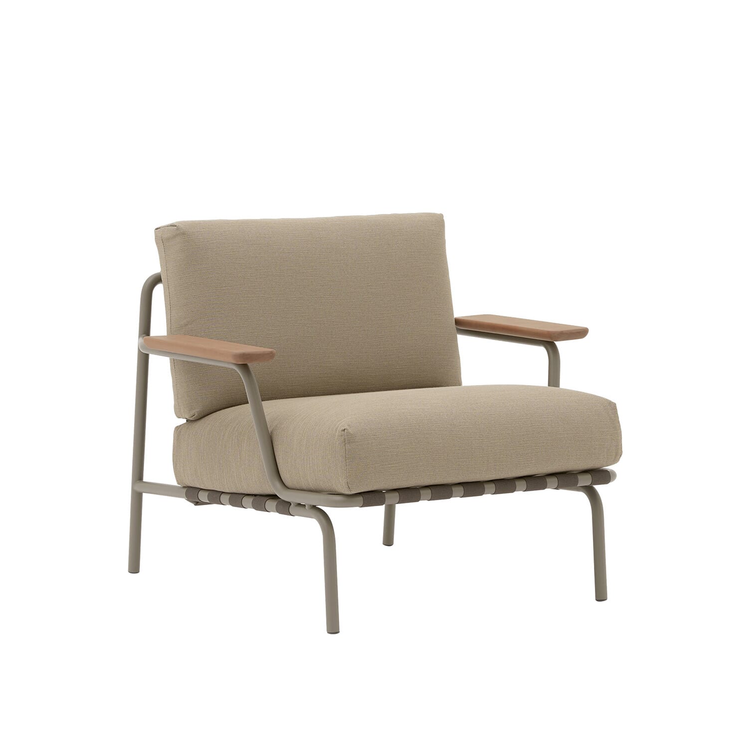 Settle Lounge Chair - Ribbed Weave 5/Taupe - Hovedbilde