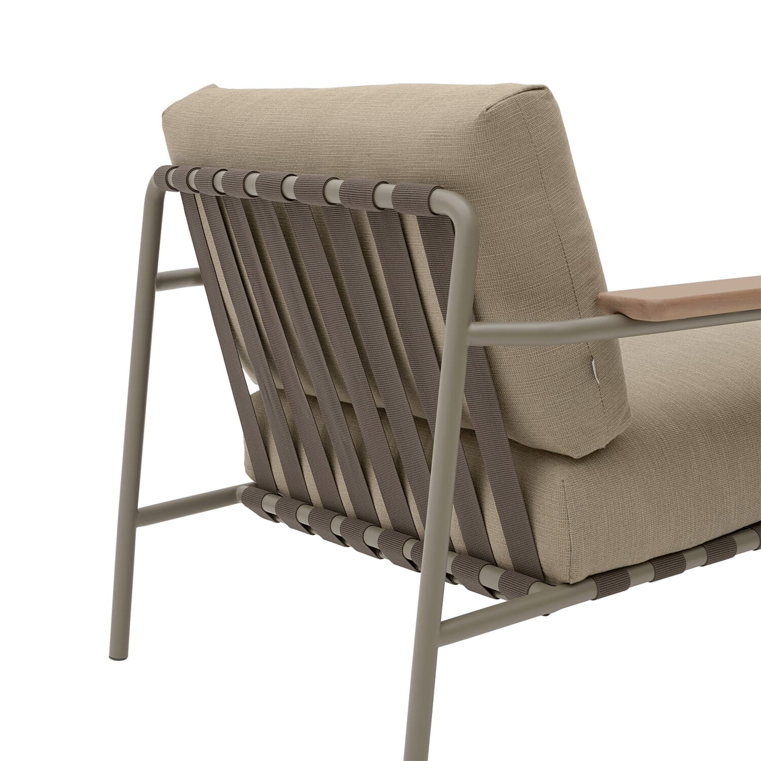 Settle Lounge Chair - Ribbed Weave 5/Taupe - Bilde 3