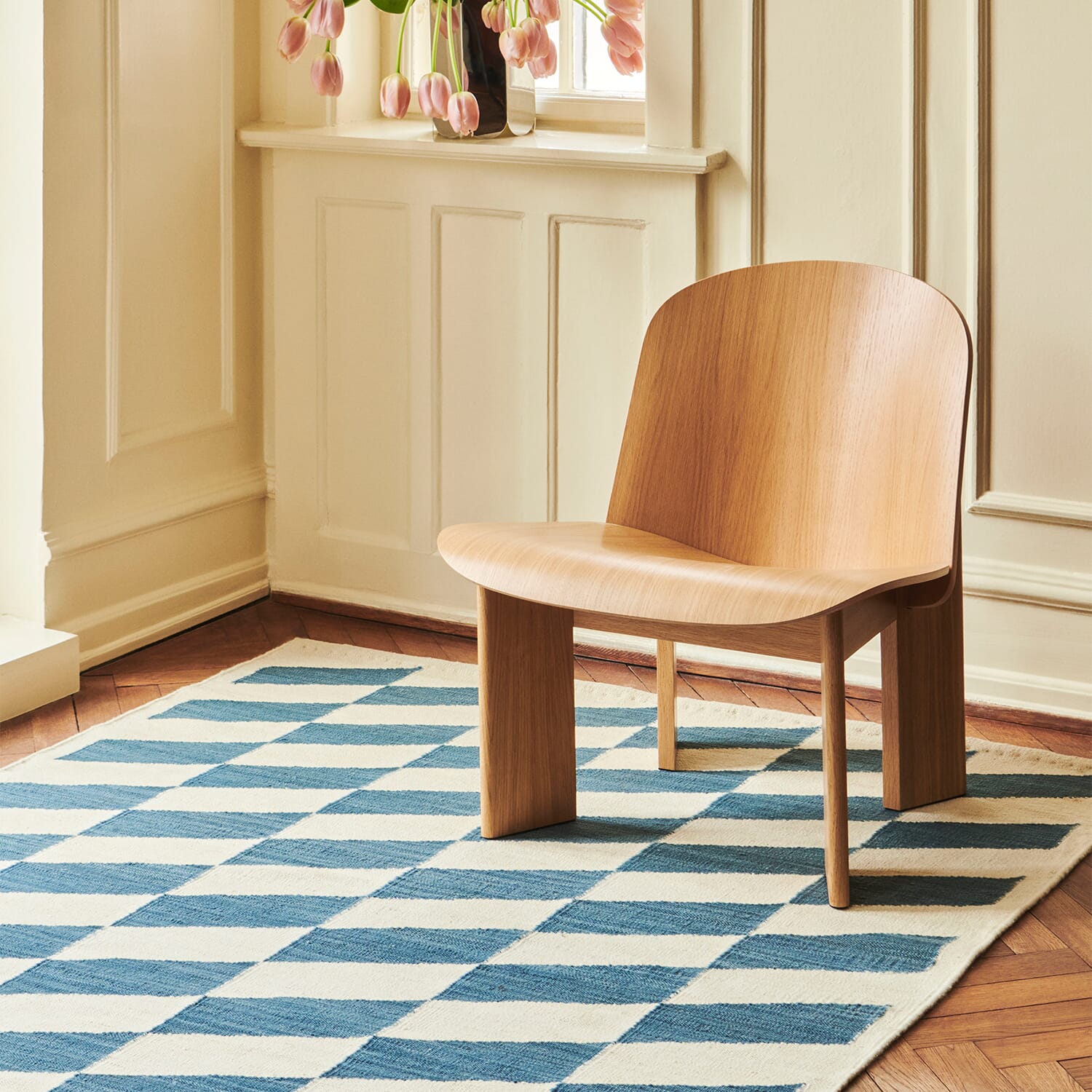 Gulvteppe Shift Kelim Blue - Bilde 3