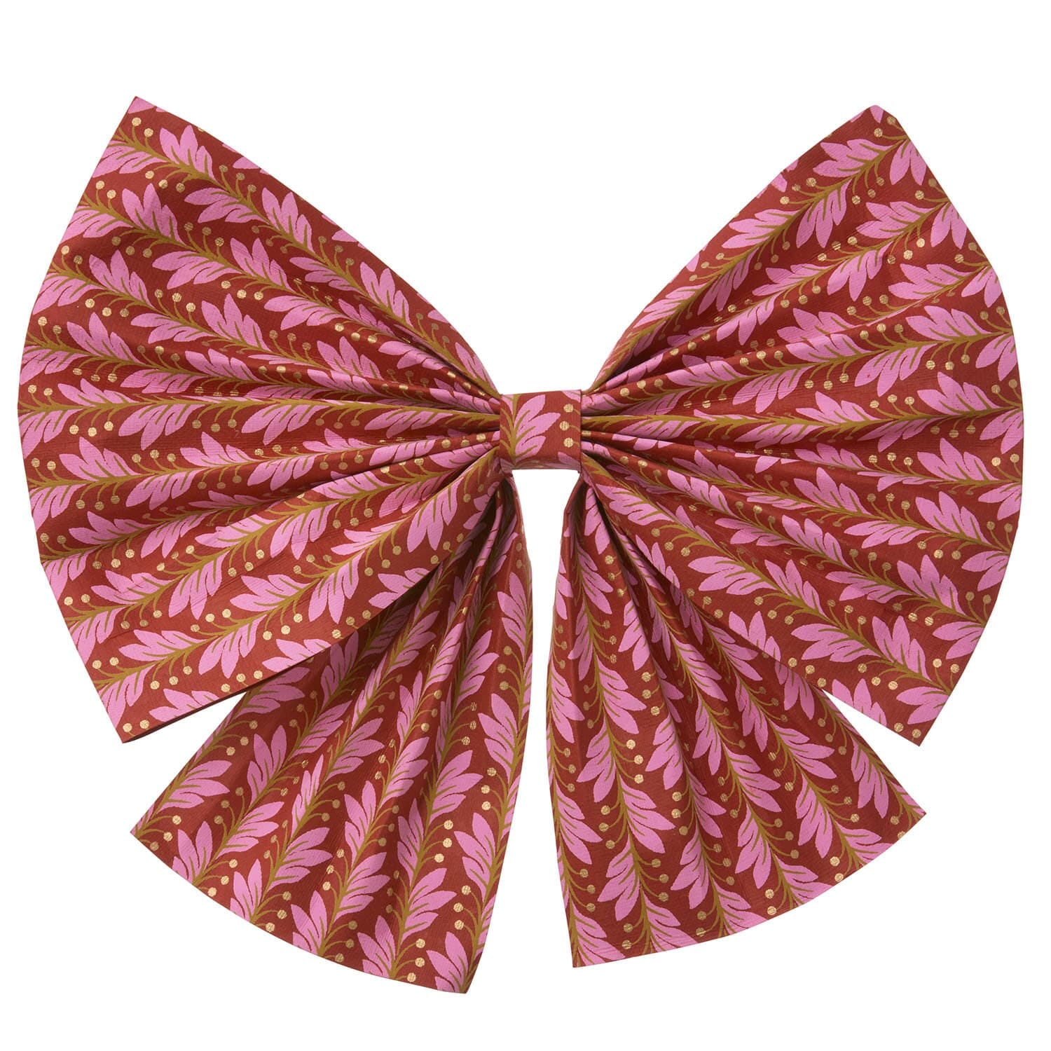 Papirsløyfe Naya 26cm Scarlet/Gold