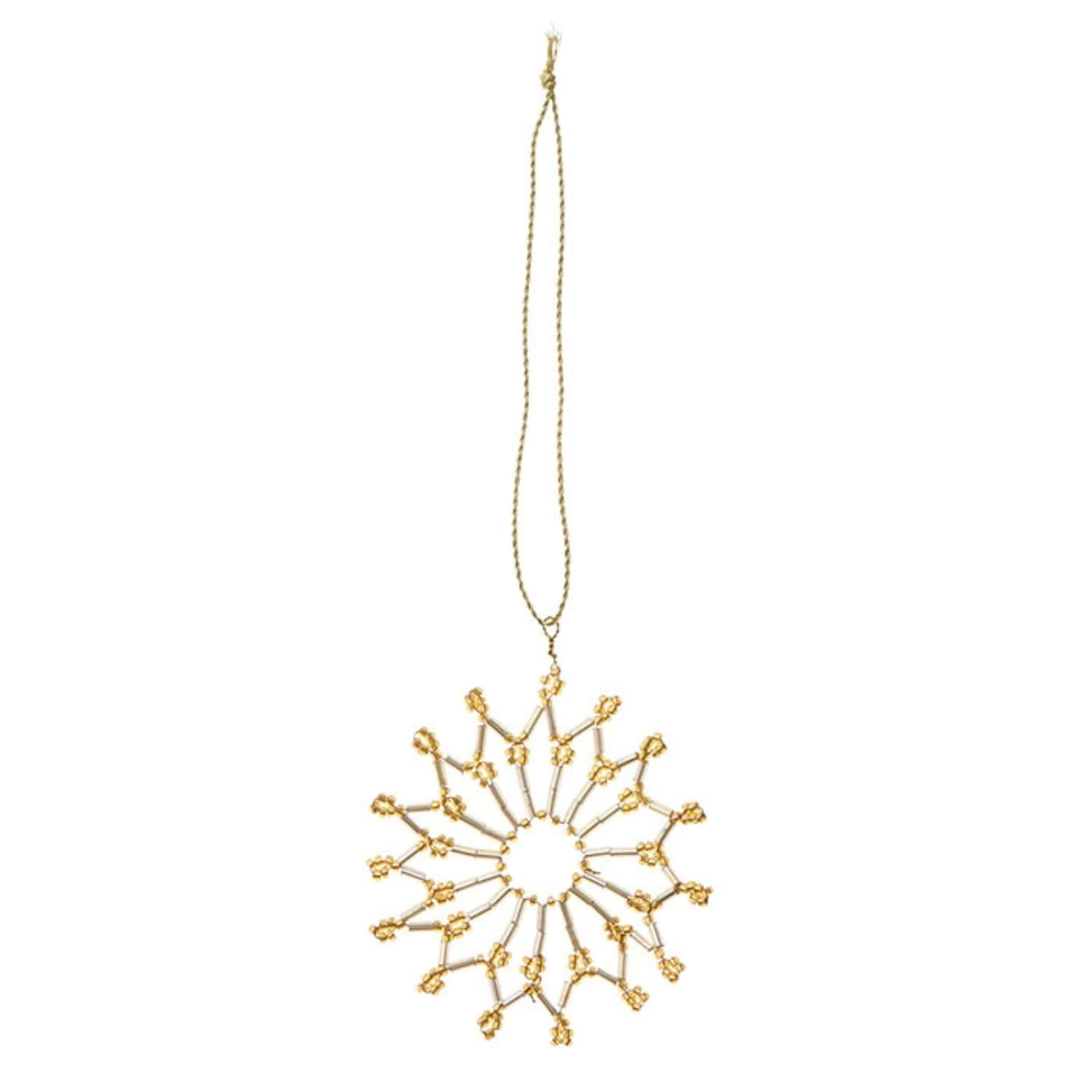 Juletrepynt Snowflake Ø7cm Elia Gold/Silver