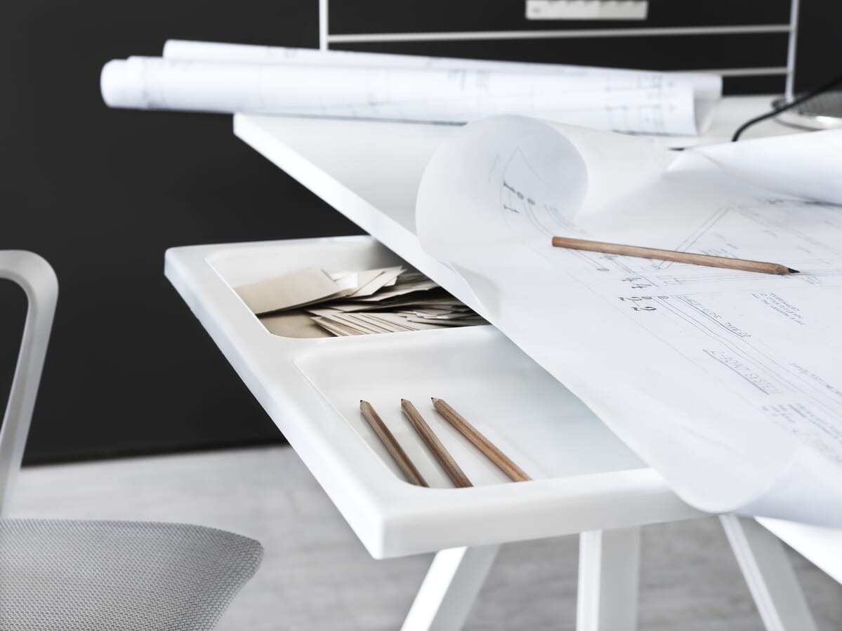 Hev- og Senk Skrivebord Hvit Ramme - Bilde 5