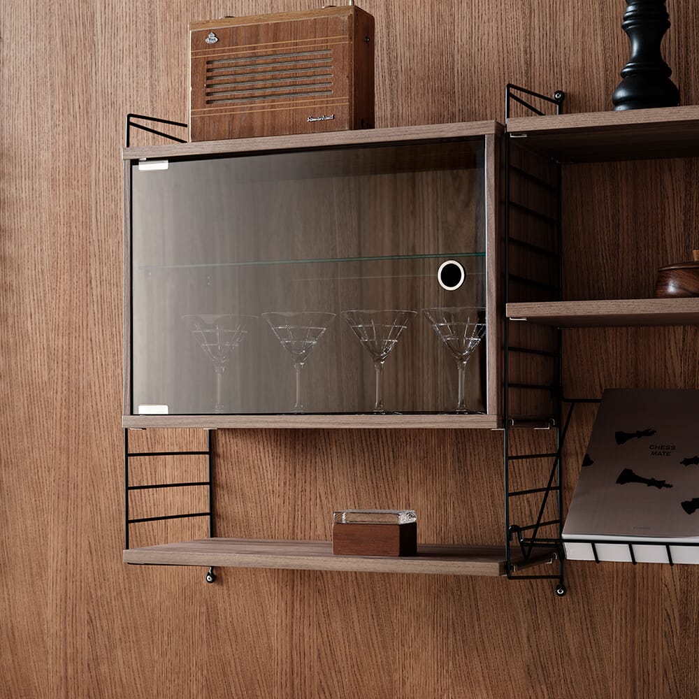 Skap Glass m/Svingd?r 58x30 - Bilde 2