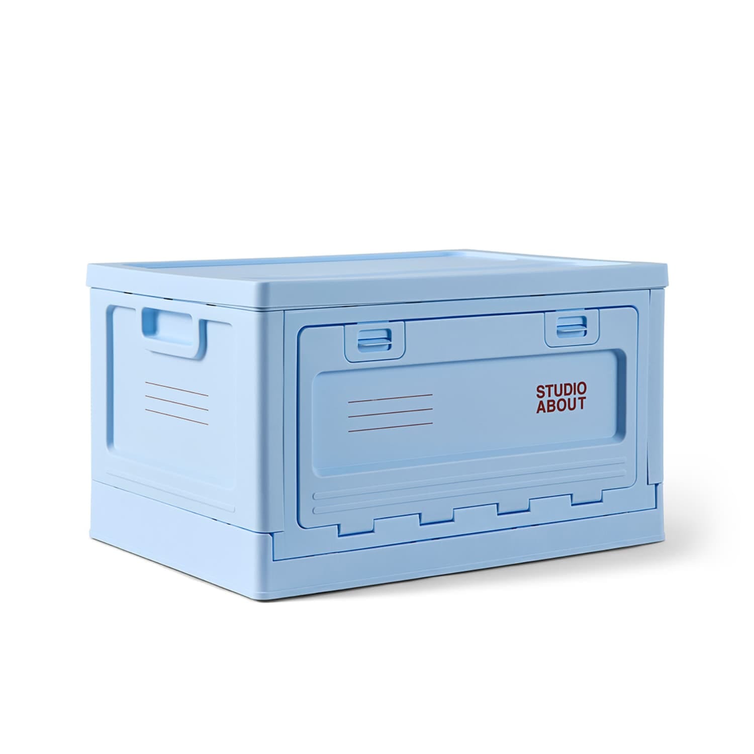 Stor boks fra Studio About i lys blå farge