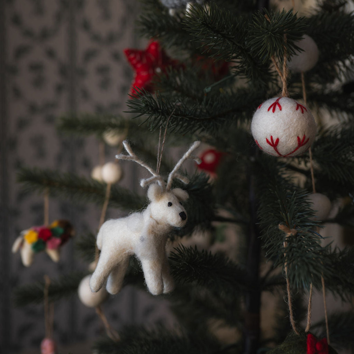 Juletrepynt Voffen Albinohjort