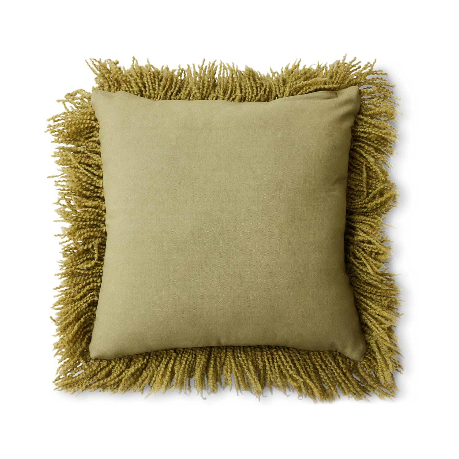 Fluffy cushion olive (50x50cm) - Bilde 6