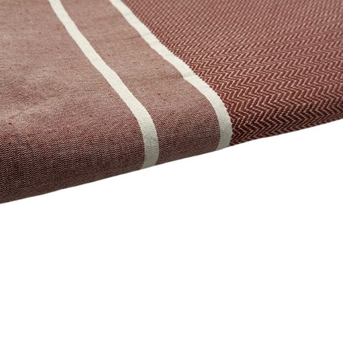Fouta Håndkle Herringbone Terracotta 100x200 - Bilde 2