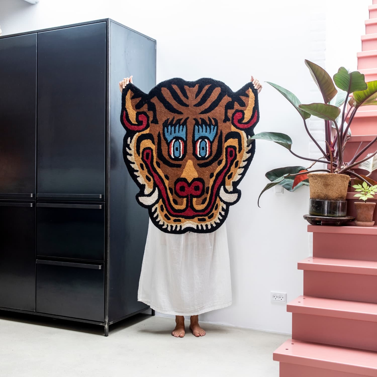Tiger Face Gulvteppe 100x92cm - Bilde 3