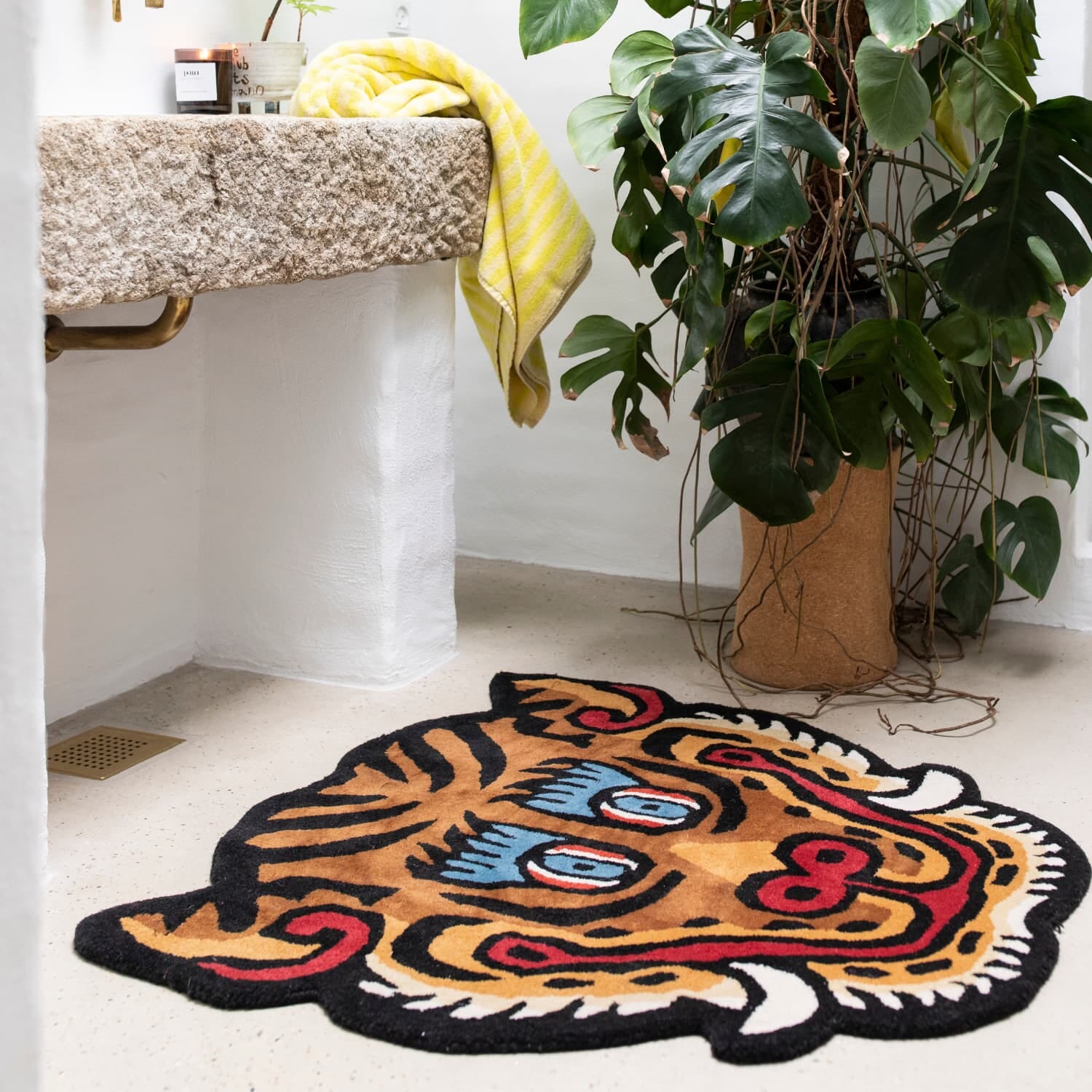 Tiger Face Gulvteppe 100x92cm - Bilde 4