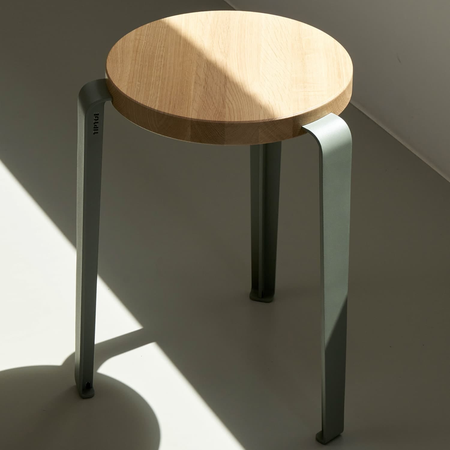 Stol Lou Oak/Eucalyptus Grey - Bilde 6