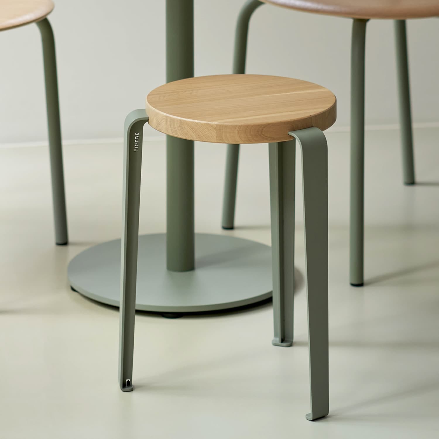 Stol Lou Oak/Eucalyptus Grey - Hovedbilde
