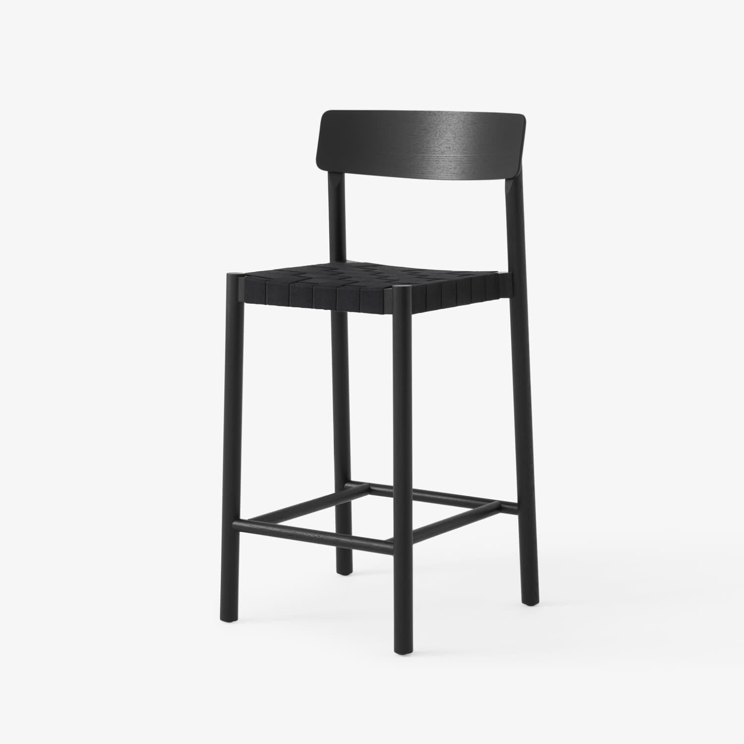 Betty Barstol TK12 Svartlakkert Ask/Svart
