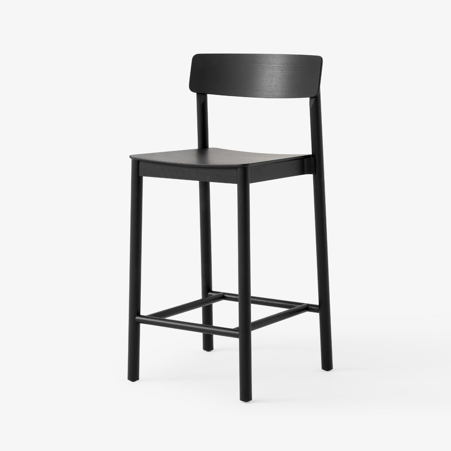 Betty Barstol TK13 Svartlakkert Ask