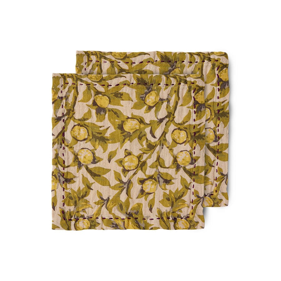 2 stk | Tøyserviett Mediterranean Olive - Hovedbilde