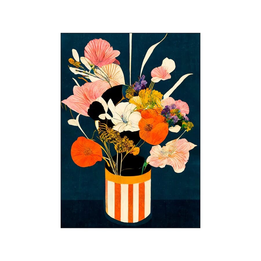 Poster Flowers At Night 50x70 - Hovedbilde