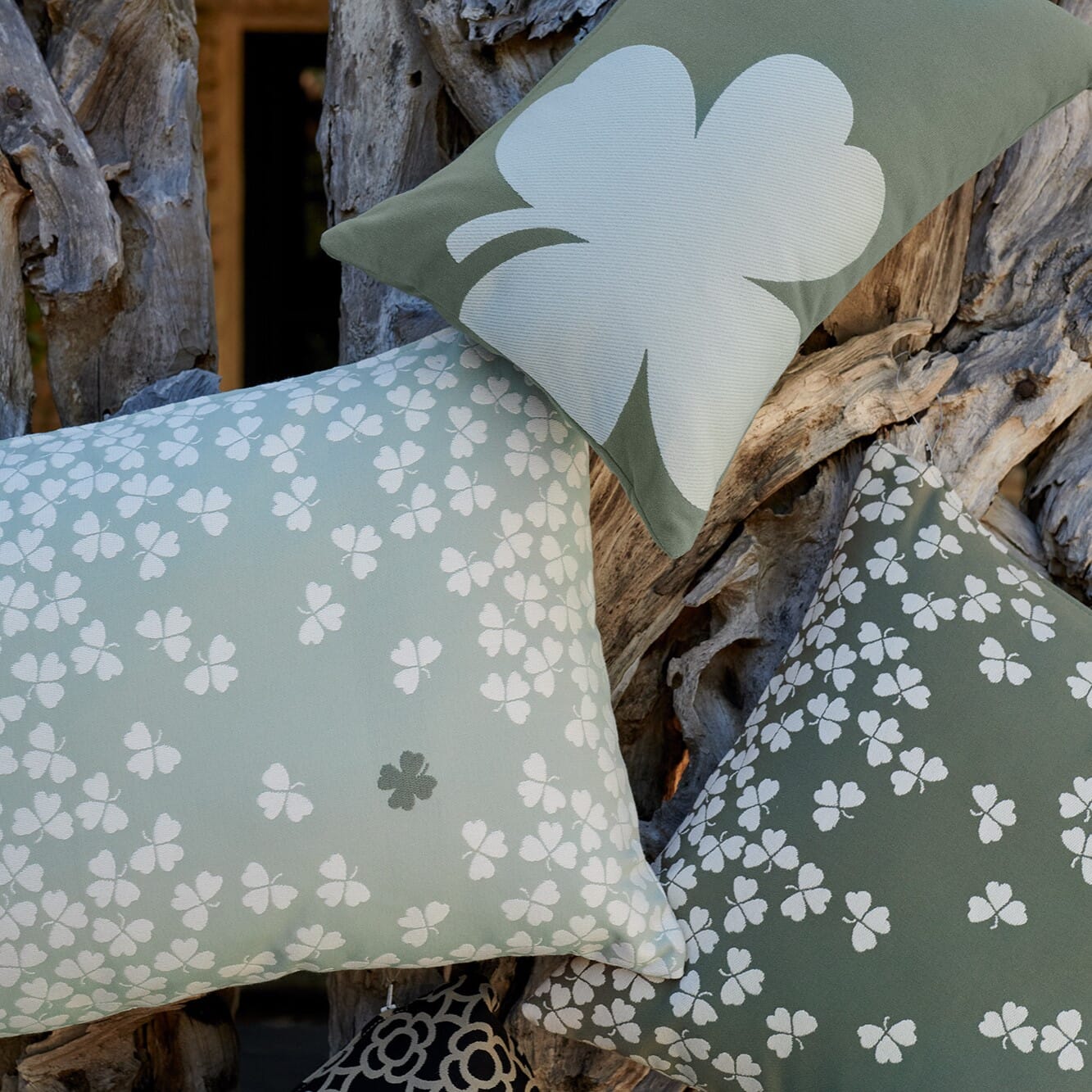 Trefle Utendørspute Ice Mint 68x44 - Bilde 2