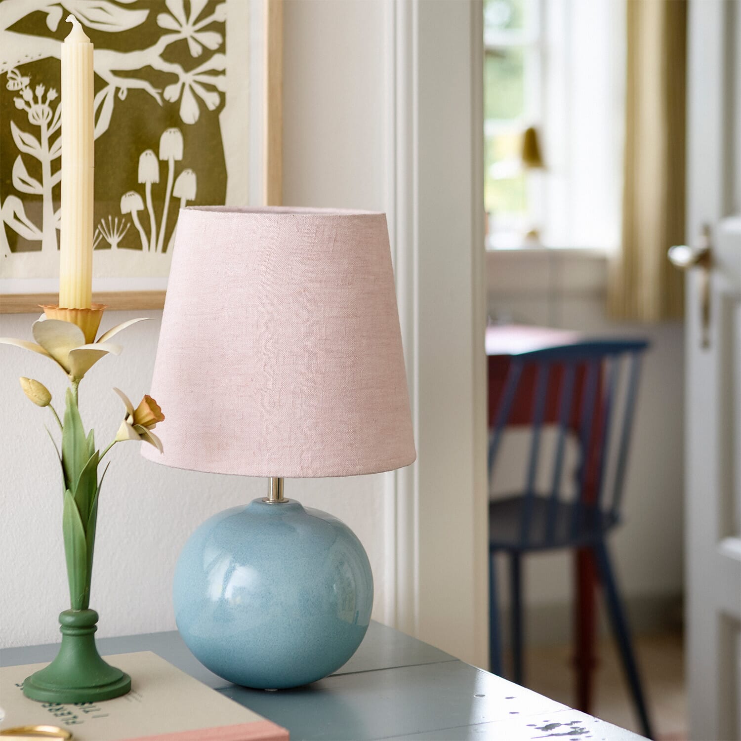 Candle Holder H26cm Daffodil Straw - Bilde 2