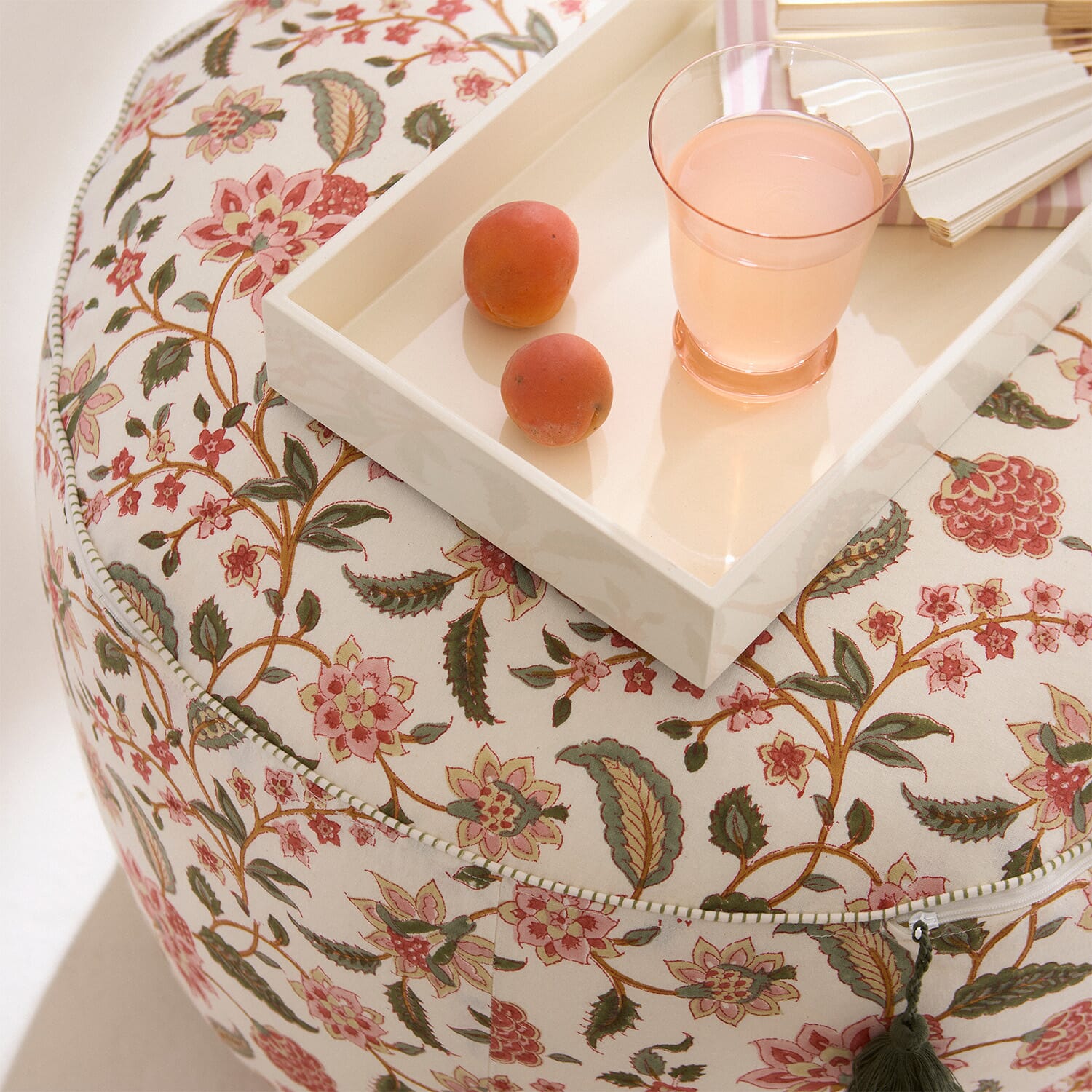 Pouf 30x55cm Divya Melon - Bilde 2
