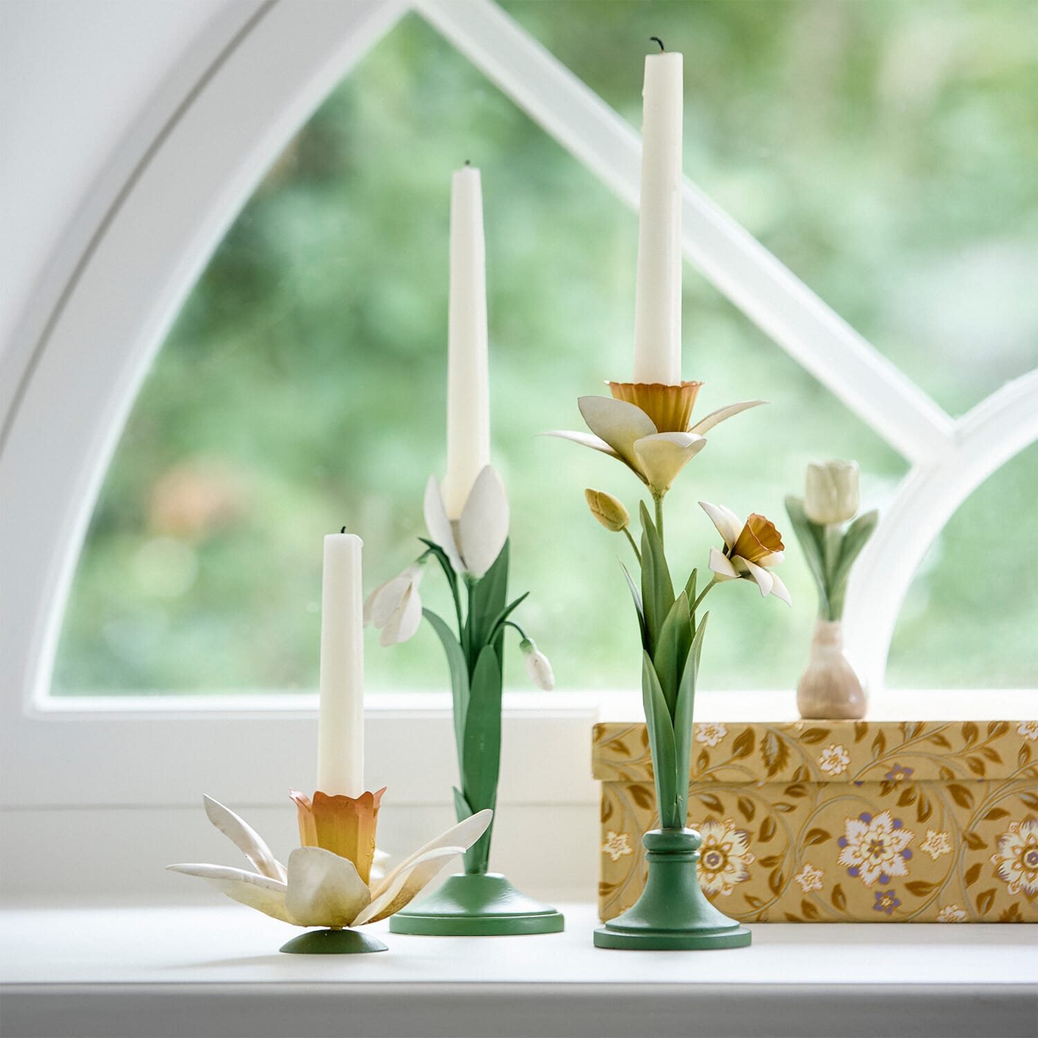 Candle Holder H26cm Daffodil Straw - Bilde 4