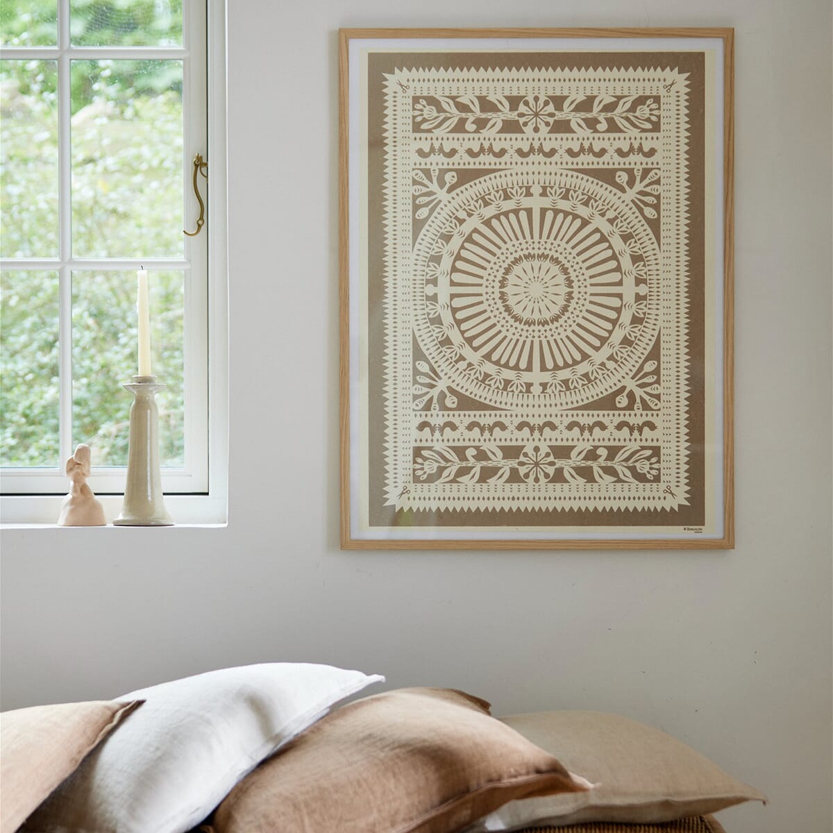 Poster Papercut Wheel Sage - Hovedbilde