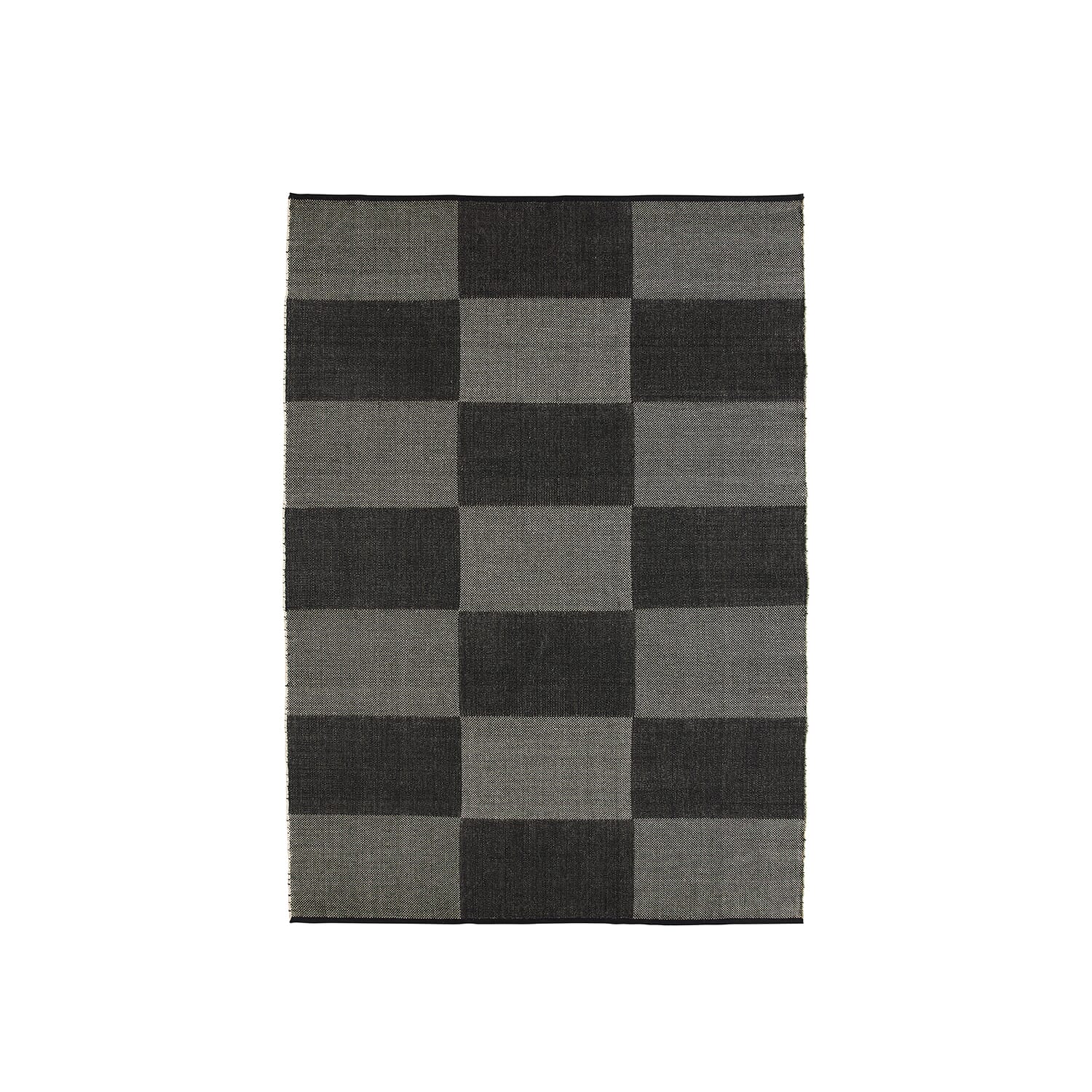 Gulvteppe Check Black 170x240 - Hovedbilde