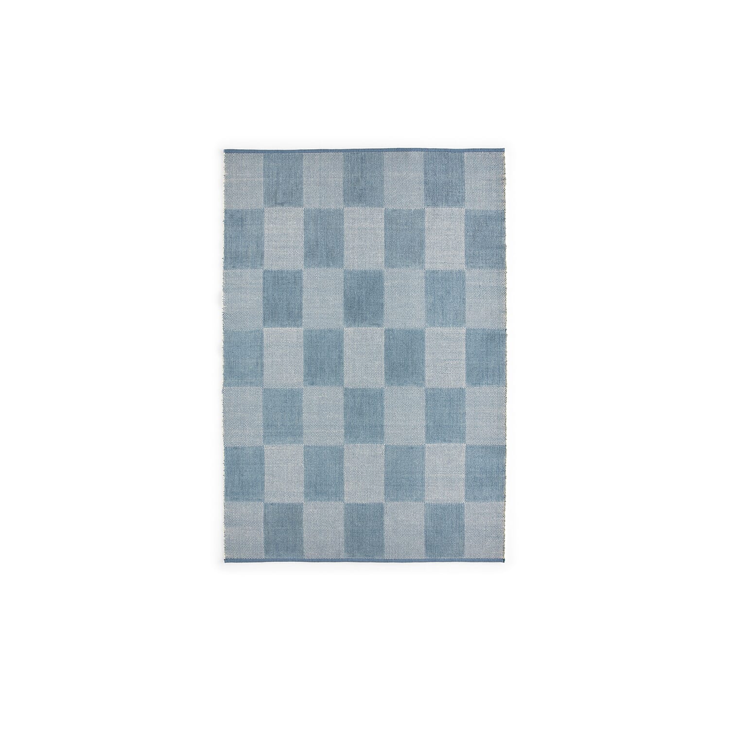 Gulvteppe Check Light Blue 140x200 - Hovedbilde