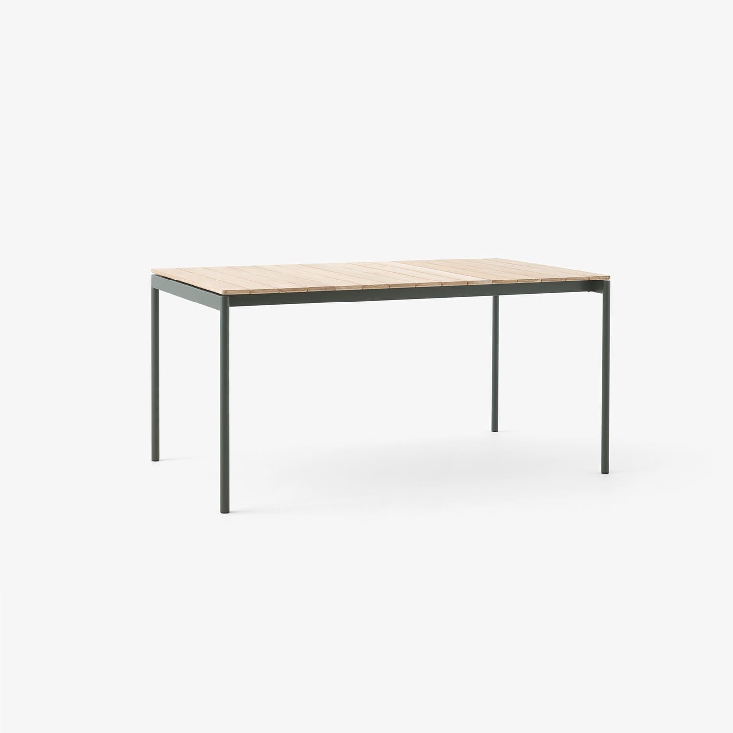 Ville Outdoor Dining Table AV25 Bronze Green frame Teak - Hovedbilde