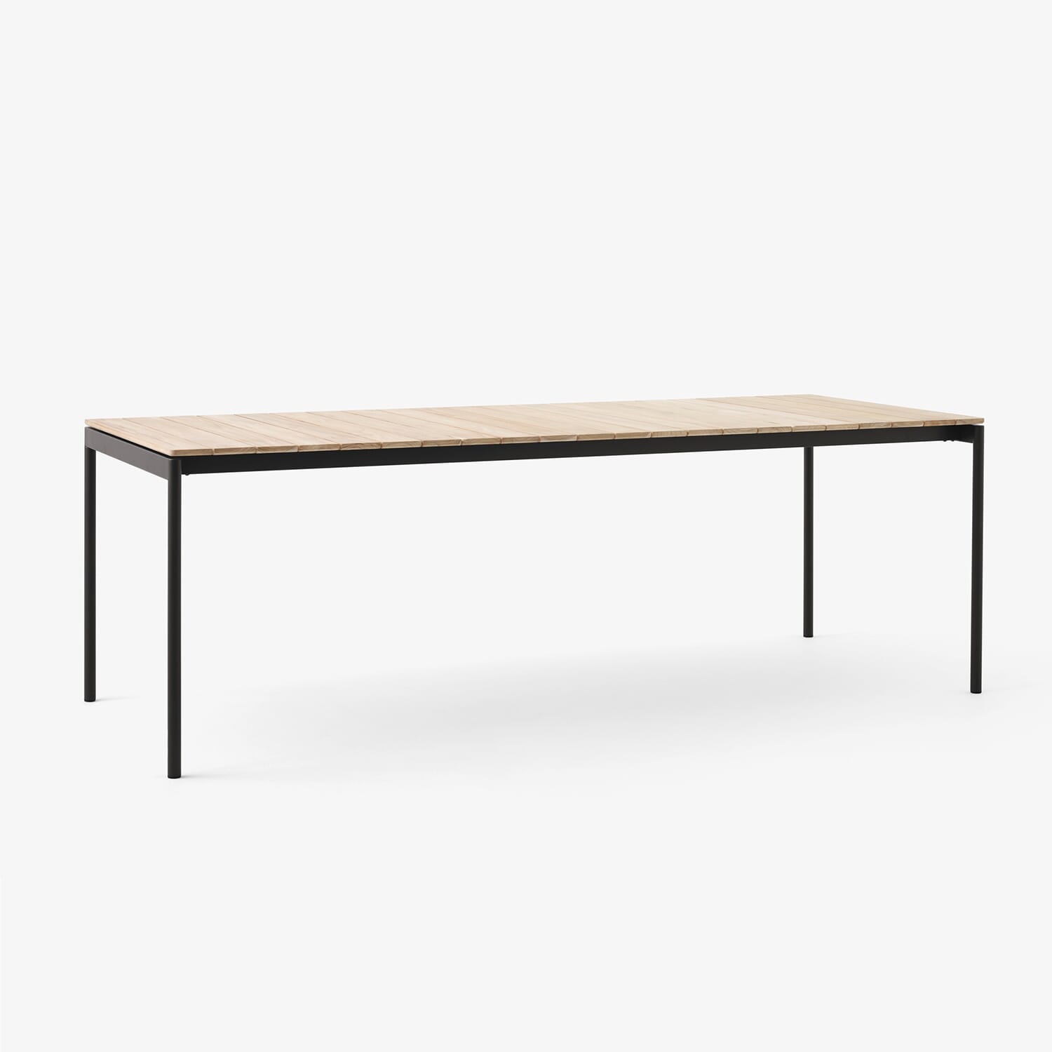 Ville Outdoor Dining Table AV26 Warm Black frame Teak - Hovedbilde