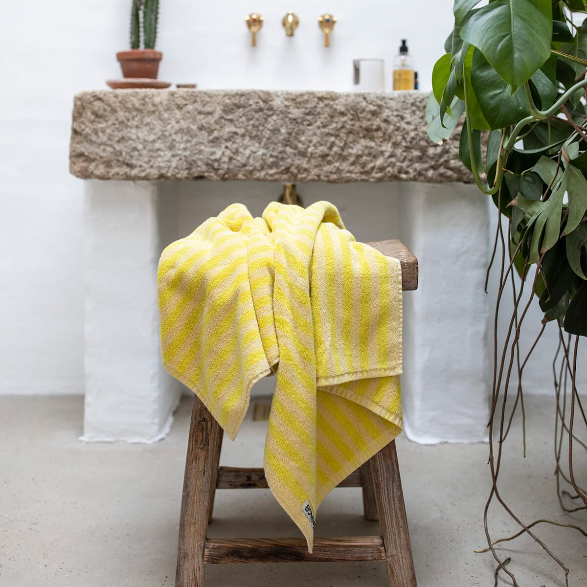 Badehåndkle Pristine/Yellow 70x140 - Bilde 5