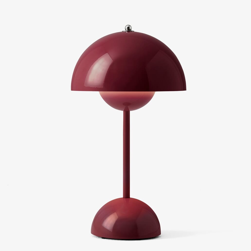 Flowerpot VP9 Oppladbar Lampe Dark Plum - Hovedbilde